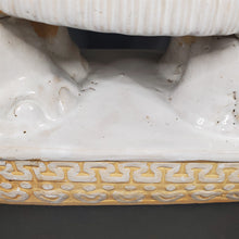 Load image into Gallery viewer, Huge Ceramic Hollywood Regency Elephant Plant Stand / Side Table