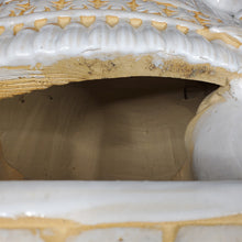 Load image into Gallery viewer, Huge Ceramic Hollywood Regency Elephant Plant Stand / Side Table