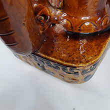 Load image into Gallery viewer, Huge Colorful Ceramic Hollywood Regency Elephant Plant Stand / Side Table India