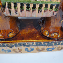 Load image into Gallery viewer, Huge Colorful Ceramic Hollywood Regency Elephant Plant Stand / Side Table India