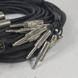 110 Foot Snake 9-Channel 3-Pin XLR Male to TRS Male Cable