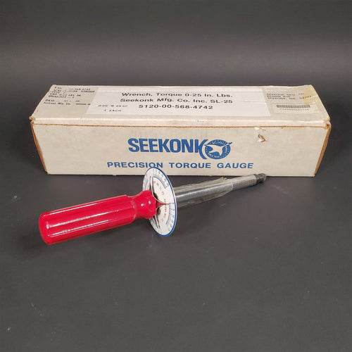 Seekonk SL-25 Torque Wrench Gauge Screw Driver RH Vertical 0-25 Inch Pounds