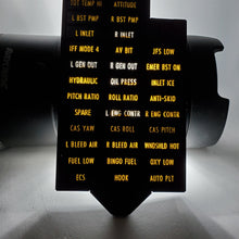 Load image into Gallery viewer, Rare Vtg Original F-15 Eagle Caution Warning Indicator Panel 4330011-6 DMIL-A