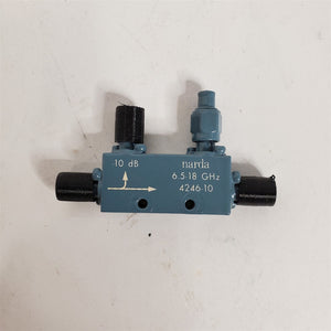Narda 4246-10 Directional Coupler 6.5-18 GHz 10dB SMA(f)