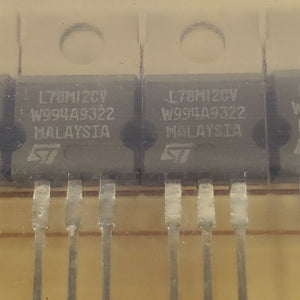 ST Micro L78M12CV Standard Voltage Regulator 12V 0.5A TO-220 NOS 1999 50 pcs Lot