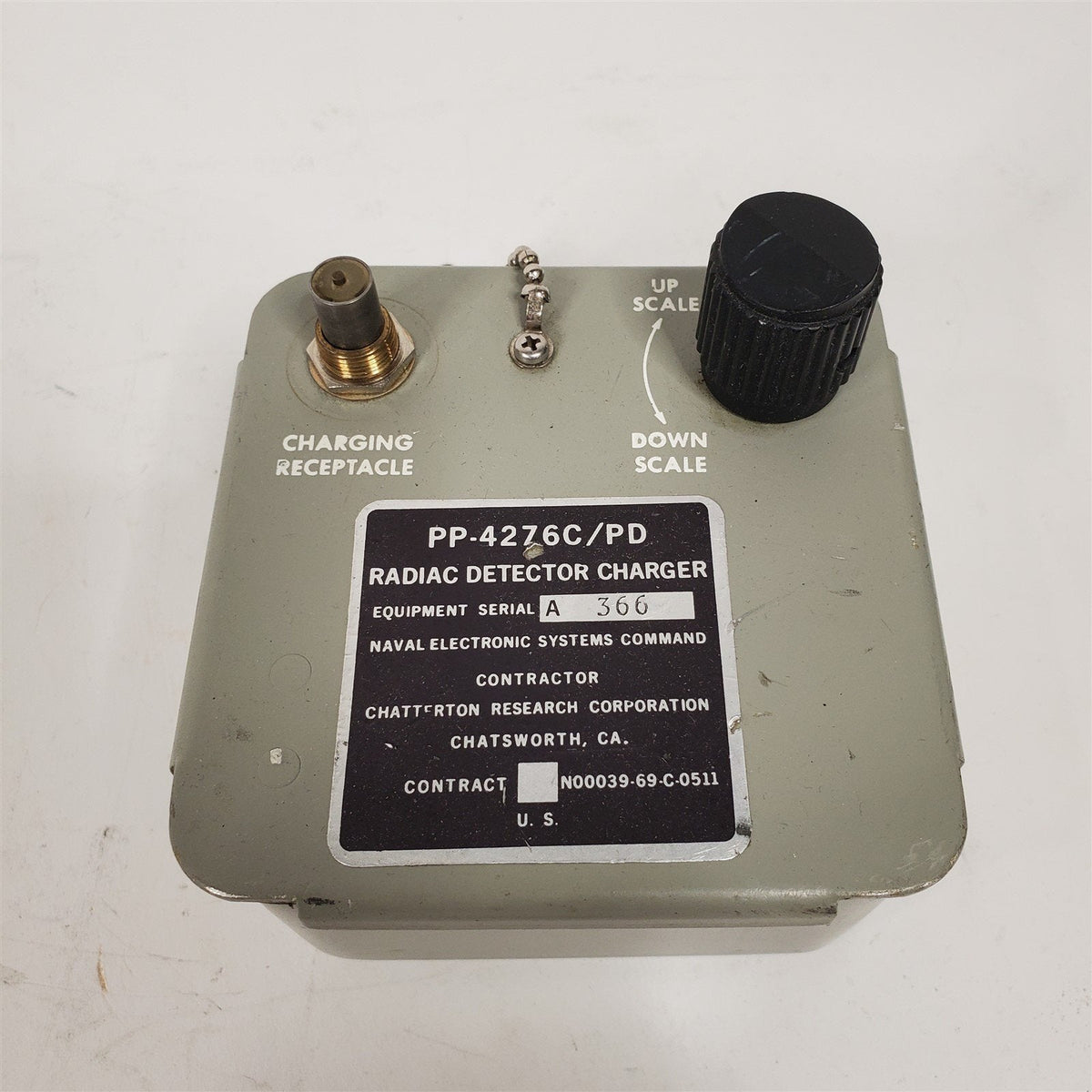Vintage Rare Radiac Detector Charger Chatterton Research PP-4267C/PD ...
