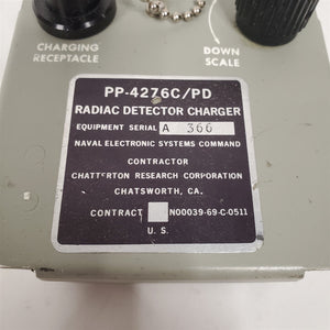 Vintage Rare Radiac Detector Charger Chatterton Research PP-4267C/PD