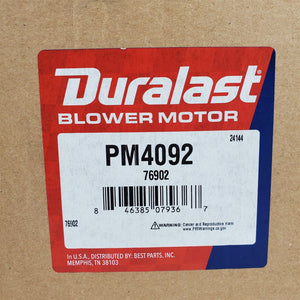 08-17 Chevy 08-21 Subaru HVAC Blower Motor Duralast by AutoZone PM4092 76902