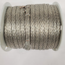 Load image into Gallery viewer, Vintage NOS 3/8 Inch Wide Flat Tubular Tinned Copper Braided Ground Strap 100 ft