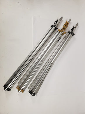 Lot of 3 Lowel Tota-System Tota-Frame Pro Lighting Stands / Tripods 3.5' - 9'