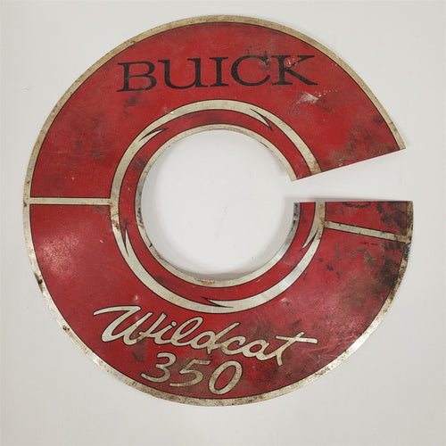 62-67 Buick Wildcat 350 Air Cleaner Aluminum Decal for Restoration or Rat Rod