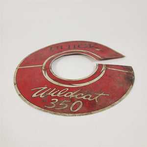 62-67 Buick Wildcat 350 Air Cleaner Aluminum Decal for Restoration or Rat Rod