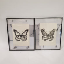 Load image into Gallery viewer, Lot of 2 IKEA LERBODA 7-3/4 x 9-3/4 inch Dark Gray Photo Frame 20 x 25 cm