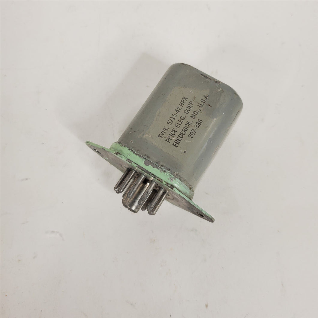 Relay 3-Pole, Double Throw, One Position Momentary 11-Pin Tube Base 5715-42HPX