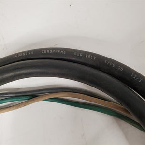 Original AC Power Cord Cable from a Collins 30S-1 RF Amplifier 609-0682-001