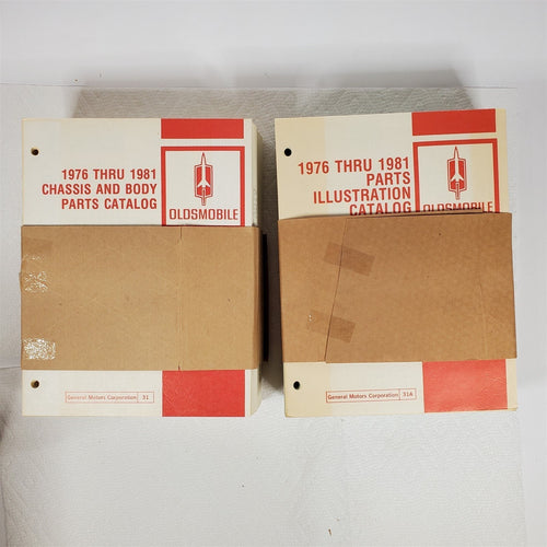 1976-1981 Oldsmobile Chassis & Body Catalog+Illustration Catalog GM31 & 31A NOS