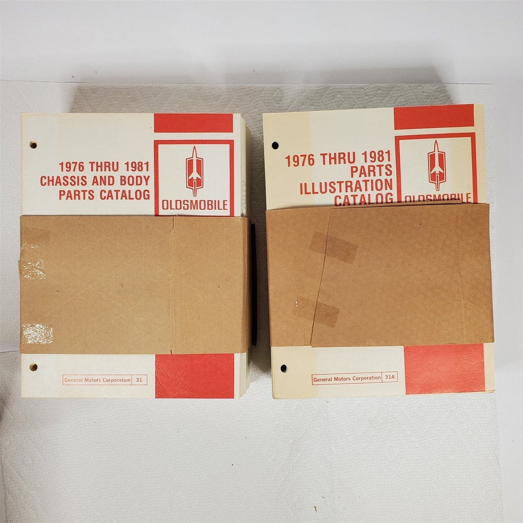 1976-1981 Oldsmobile Chassis & Body Catalog+Illustration Catalog GM31 & 31A NOS