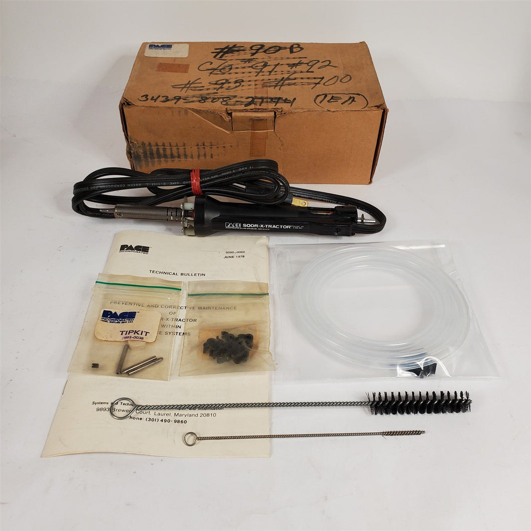 Pace SX-200 SODR-X-TRACTOR Desoldering Handpiece w/ Extra Tips, Manual etc. NOS