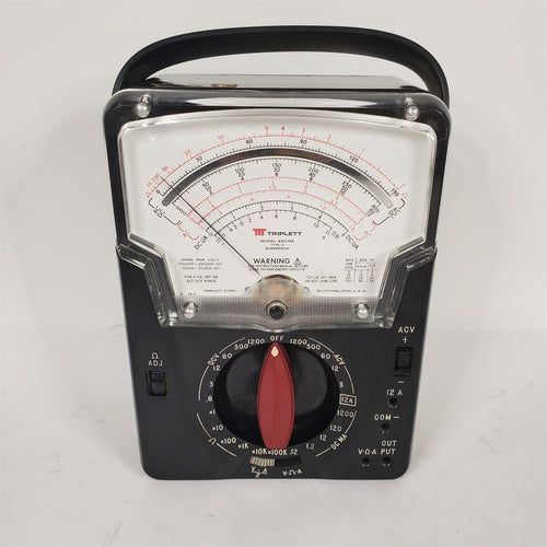 Triplett 630-NS Type 3 Suspension Volt Ohm Milliammeter DC AC VOM