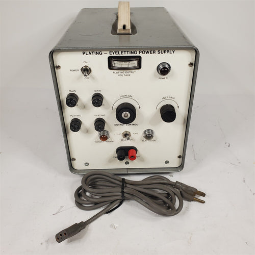 Eyeletter Eyeletting Electroplating Plating Power Supply Naval Air Systems