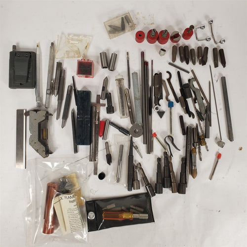 Large Lot of Small Tools, Pieces, Parts from Machinist Tool Box