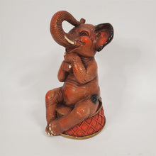 Load image into Gallery viewer, Vtg 1979 Progressive Art Products Circus Elephant Figurine Chalkware Trunk Up