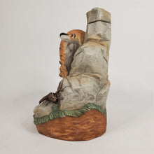 Load image into Gallery viewer, VTG 1980 Ski Country Bobcat &amp; Chipmunk Large Porcelain EMPTY Ltd. Ed. Decanter