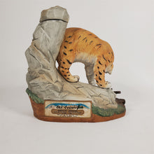 Load image into Gallery viewer, VTG 1980 Ski Country Bobcat &amp; Chipmunk Large Porcelain EMPTY Ltd. Ed. Decanter