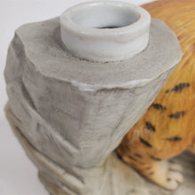 Load image into Gallery viewer, VTG 1980 Ski Country Bobcat &amp; Chipmunk Large Porcelain EMPTY Ltd. Ed. Decanter