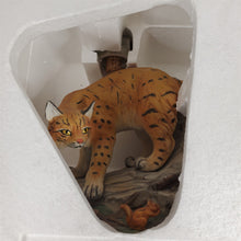 Load image into Gallery viewer, VTG 1980 Ski Country Bobcat &amp; Chipmunk Large Porcelain EMPTY Ltd. Ed. Decanter