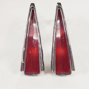 1970 Cadillac Deville Fleetwood Tail Light Assembly Buckets Lenses Chrome Trim