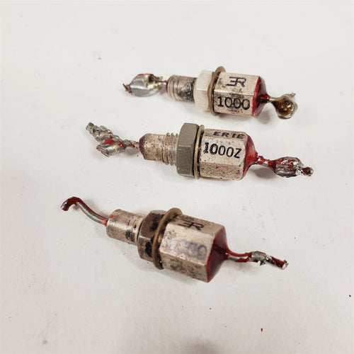 Fixed Inline Ceramic Capacitors[3] 1000PF Collins 30S-1 Amp Erie 327-029X5T0102Z