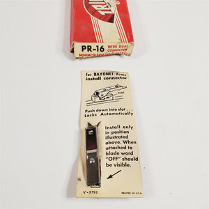 Vintage Trico Rainbow Single Windshield Wiper Blade PR-16 w/ Dual Connector