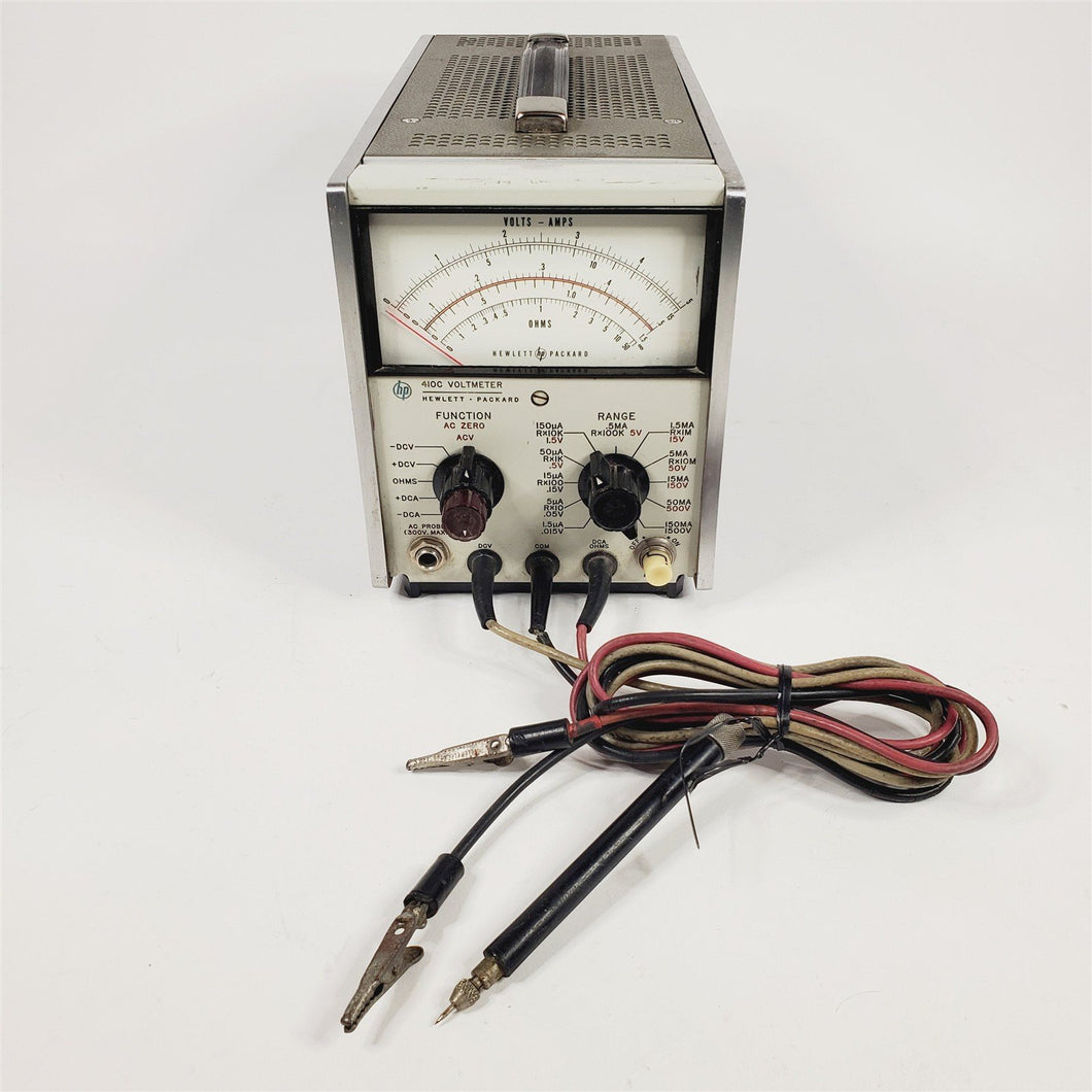 HP 410C Electronic Voltmeter AS-IS, For Parts or Repair