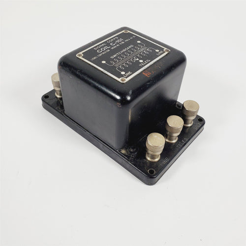 Vintage US Army Signal Corps C-161 Telegraph Switchboard Transfer Coil