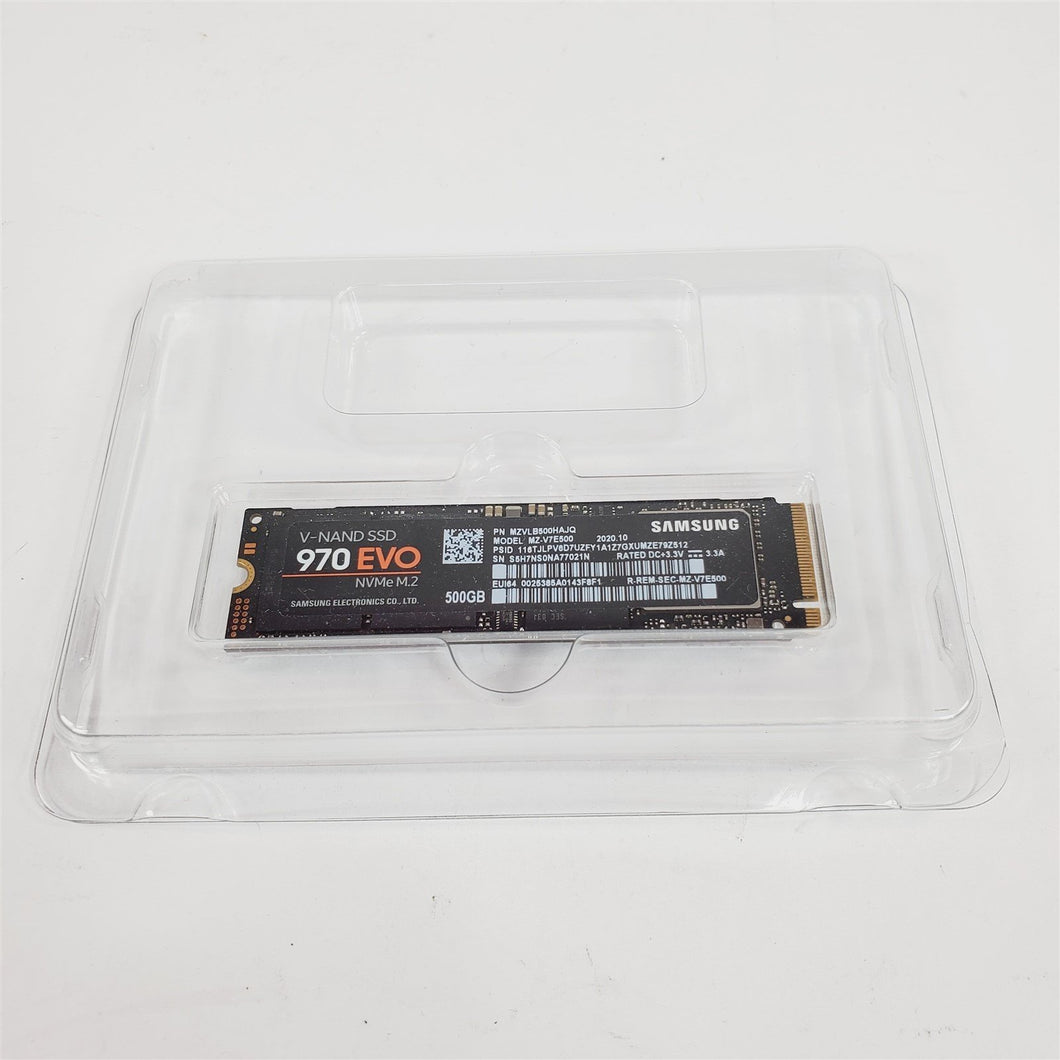 Samsung 970 EVO 500GB, Internal NVMe M.2 (MZ-V7E500) Solid State Drive