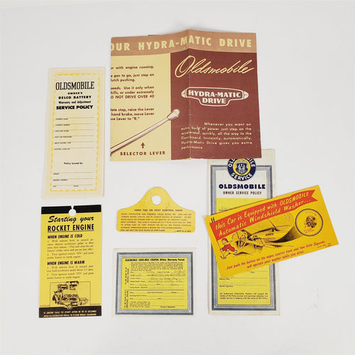 50 1950 Oldsmobile Glove Box Documentation from 1950 Series 50 98