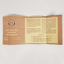 Load image into Gallery viewer, 50 1950 Oldsmobile Glove Box Documentation from 1950 Series 50 98