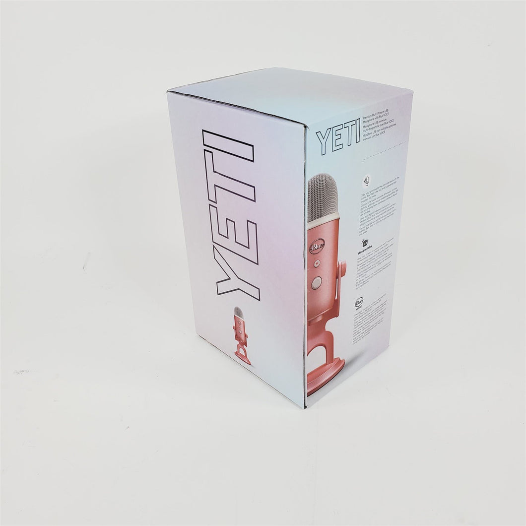 Logitech YETI Pink Dawn USB Microphone Premium Multi-Pattern w/ Blue VO!CE NIB