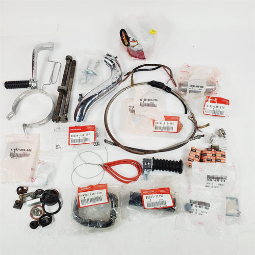 69-71 Honda CT70 Box of Miscellaneous Parts Trail Vtg NOS & Used Original CT-70
