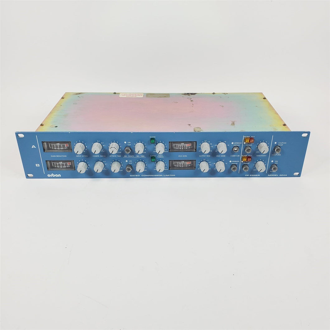Orban 424A Gated Compressor Limiter 2 Channel As-Is for Parts or Repair