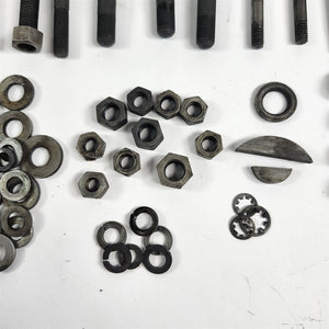 Original Sunbeam Alpine Lot of De-rusted Bolts Nuts Washers- Repair Restoration
