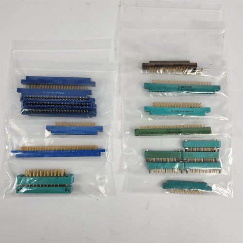 Lot of 18 Gold-Plated Connectors - NOS, for Repair Techs, Restoration Projects