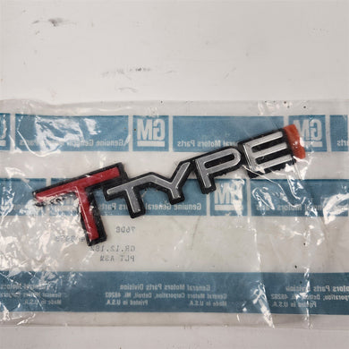 85 1985 Buick Electra T-Type Emblem Nameplate GM 20448438 NOS Rare