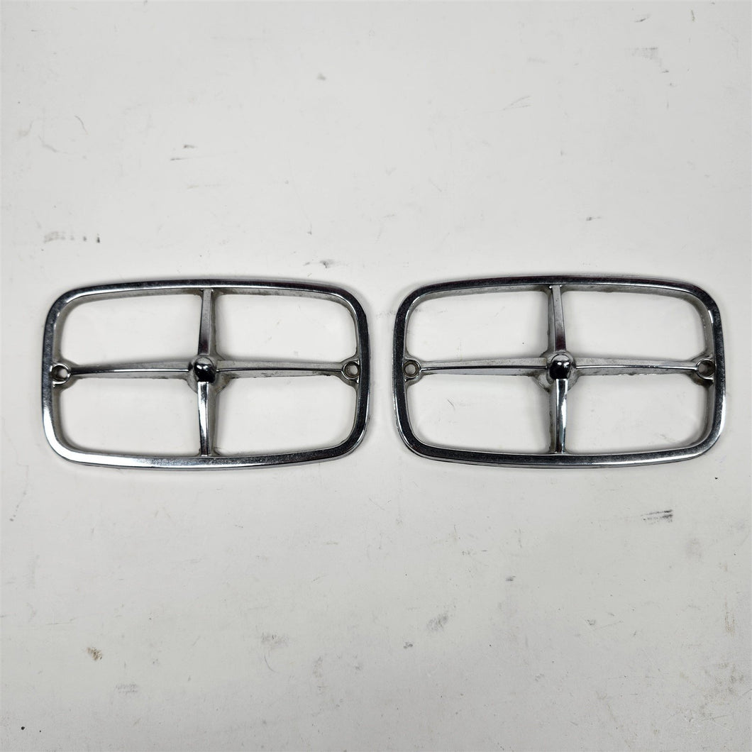 69-70 Pontiac GTO Turn Signal / Parking Light Bezel PAIR LH RH GM 5961607 #1