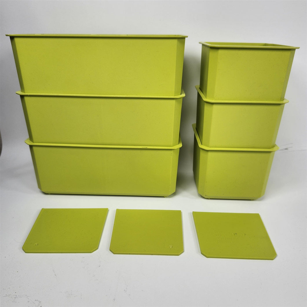 Ryobi Link Pack of 6 Organizer Bins | [3] Double, [3] Single, w/ [3] dividers