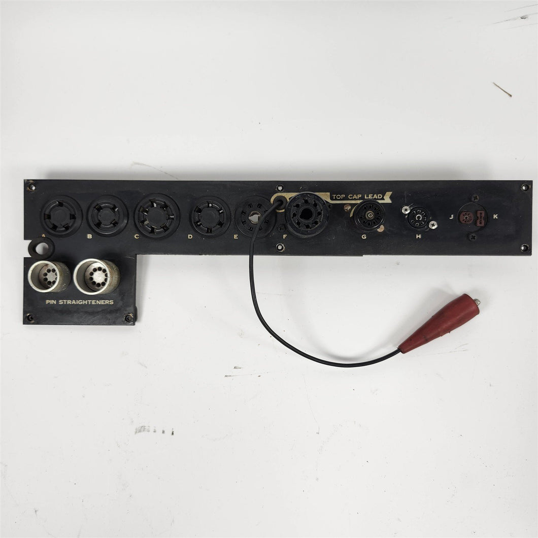 Test Sockets Board Panel for Hickok 123A Tube Tester