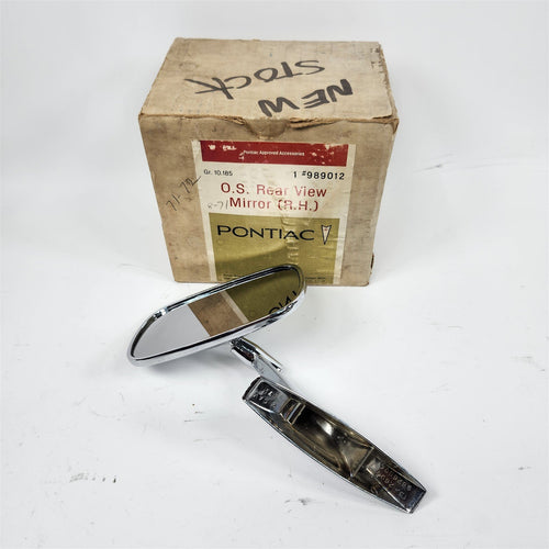 71 72 Pontiac Bonneville Catalina...RH Side View Mirror Accessory 989012 NOS