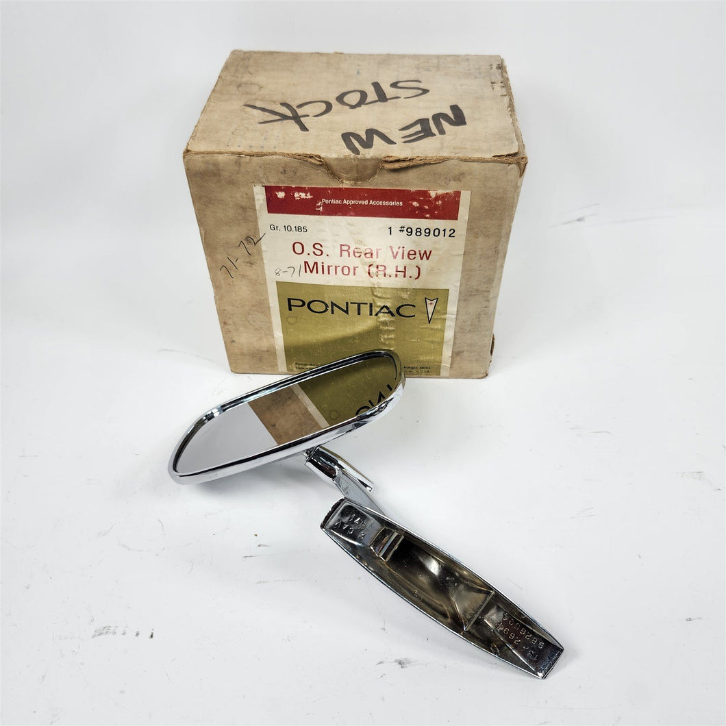 71 72 Pontiac Bonneville Catalina...RH Side View Mirror Accessory 989012 NOS