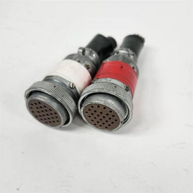 JAE NK27-21C-7/8 Female Used Connectors Pair
